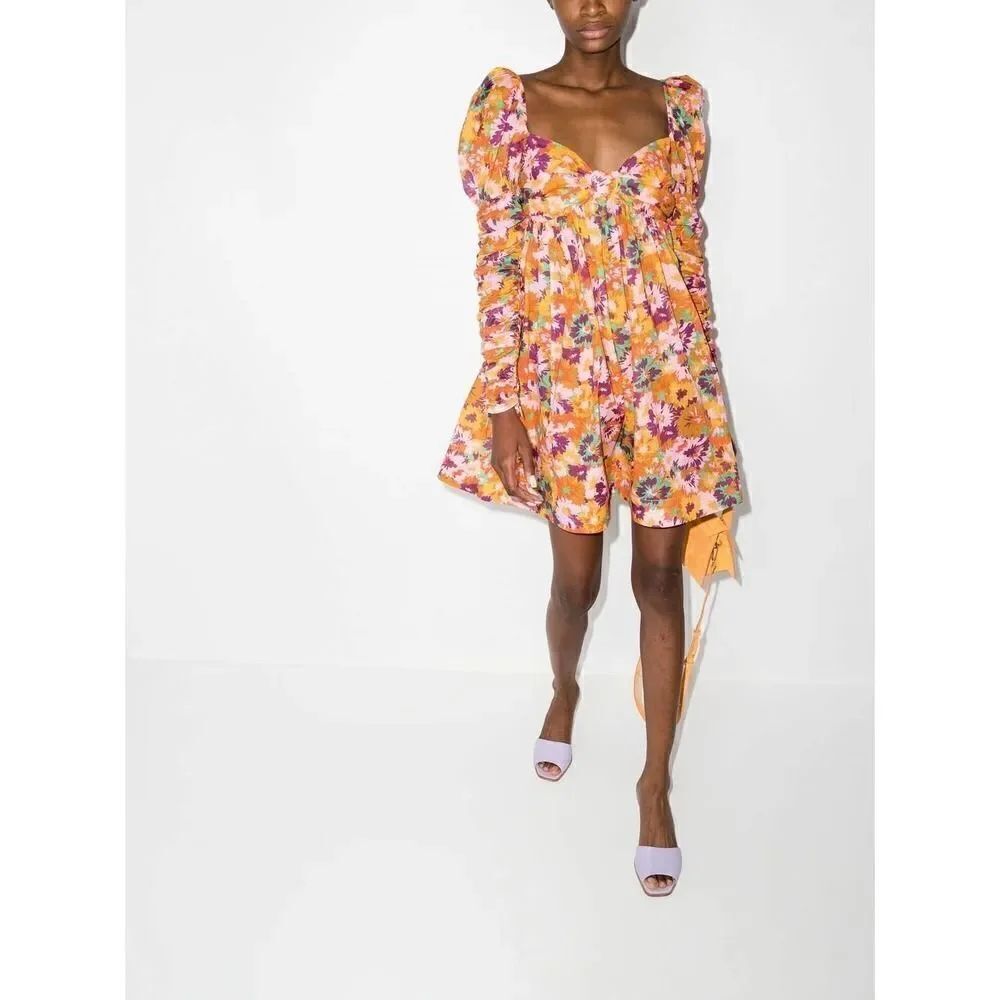 ZIMMERMANN Violet floral-print minidress size Zimmermann 2/US6